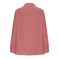 thumbnail image 4 of Admvng Chemises en Lin pour Femmes Col en V Froncé Été Décontracté Manches 3/4 P-2TG, 4 of 6