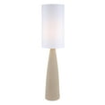 thumbnail image 2 of Aspen Creative 42006-20-1, Sandy Grey Ceramic Floor Lamp w/White Linen Shade, Size:11-7/8" Dia. x 51-1/2"H, E26 Socket, Bulb Not Included, 2 of 3