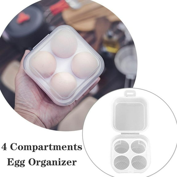 FurNest Egg carton 4 Compartments Egg Organizer Colorful Egg T3H7 Box St