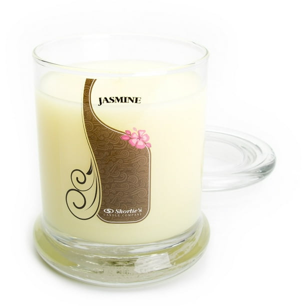 Pure Jasmine Candle Medium Yellow 10 Oz. Highly Scented Jar Candle