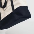 Made in Sturdy Canvas Reble Shopping Grocery Boat Tote Bags 1 Pack