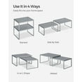 thumbnail image 3 of Set of 4 Expandable Stackable Metal Spice Racks, Cabinet & Countertop Shelf Organizers, Silver Kitchen Shelf Risers, 3 of 6
