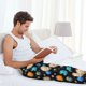 thumbnail image 5 of Balery Planets In Deep Space Pantalones de pijama para hombre, pijama ultraligero, pantalón de descanso-Medium, 5 of 6