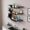 Without Light, variant on 39.4 in 3-Tier Wine Rack Wall Mounted with Wine Glass Rack, Rustic Floating Wine Shelves for Kitchen, Dining Room, Restaurant, and Coffee Shop Display