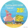 Spongebob What's Funnier Than 24 - 10 Inch Edible Cake Image Banner Decal Birthday Party