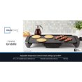 thumbnail image 4 of Mainstays PL 20 inch Electric Griddle, Adjustable Temperature Control,1500 W,Ceramic Coating, Black, Dishwasher-Safe, Non-Stick Cooking Surface, 4 of 10