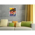 thumbnail image 4 of City of Los Angeles California - Vintage Airline Travel Poster c.1960s - Bamboo Fine Art 290gsm Paper Print (Unframed) 18x24in, 4 of 4