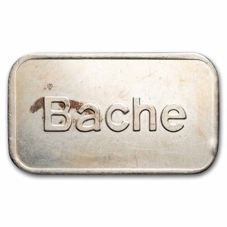 1 oz Silver Bar - Bache (Scruffy)