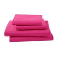 thumbnail image 2 of Full Micro Fiber Sheet Set - Soft and Comfy - By Crescent Bedding Hot Pink Full, 2 of 4