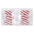 thumbnail image 2 of Vickerman 4" Red-White Candy Christmas Ornament, 6 per Box, 2 of 2