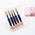 thumbnail image 4 of 10pcs Dual Sided Eye Shadow Sponge Applicator Portable Eye Shadow Brush Makeup Tool for Women Girls (Random Color), 4 of 7