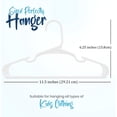 thumbnail image 7 of Utopia Home Kids Hangers - Plastic Baby Hangers for Closet - Childrens Hangers for Clothes & Infant Hangers for Closet - Ideal for Everyday Standard Use White, Pack of 100, 7 of 7
