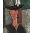 thumbnail image 2 of Amedeo Modigliani 20x24 Black Ornate Framed Double Matted Museum Art Print Titled: Madam Pompadour (1915), 2 of 5