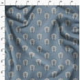thumbnail image 3 of Soimoi Block Print Print, Silk Fabric, Decor Sewing Fabric by The Yard 42 Inch Wide,Decorative Fabric for Shirts Suits Ties, Grayish Blue, 3 of 6