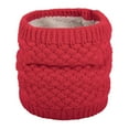 thumbnail image 2 of Couples Winter Knit Scarf Cowl Neck Design Patchwork Style Cotton Shawl Ring, 2 of 5