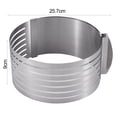 thumbnail image 6 of Cake Slicer 6-8 Inch/9-12 Inch, 7 Layer, Food Grade, Easy to Clean, Evenly Cut, Stainless Steel Adjustable Round Cake Cutter Ring, Kitchen Gadget, 6 of 8