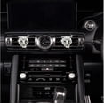 thumbnail image 4 of 2-piece silver shiny leopard pattern air conditioner vent clip, crystal leopard pattern car air freshener and diffuser, crystal stone car decoration and interior accessories., 4 of 5