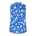 thumbnail image 4 of Haut Blouse Imprimé Sans Manches à Col en V Décontracté et Tendance pour Femme, 4 of 5