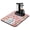 Tribal F, variant on Gothic Nebula and Galaxy Coffee Station Mat - Retro Astronomical Print Absorbent Mat - Non-Slip Countertop Protector - Solar and Lunar Eclipse Design