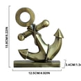 thumbnail image 2 of Estatua De Ancla De Estilo Mediterráneo Con Fondo De Felpa, Adorno De Ancla De Hierro Realista Para Sala De Estar, Colección De Arte De Oficina matsuzay HA019200-00, 2 of 7