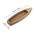 thumbnail image 2 of KONTONTY 2 Pcs Modèle de Canot Bateau en Bois Modèle Brun Clair de Collection pour Chambre, 2 of 8