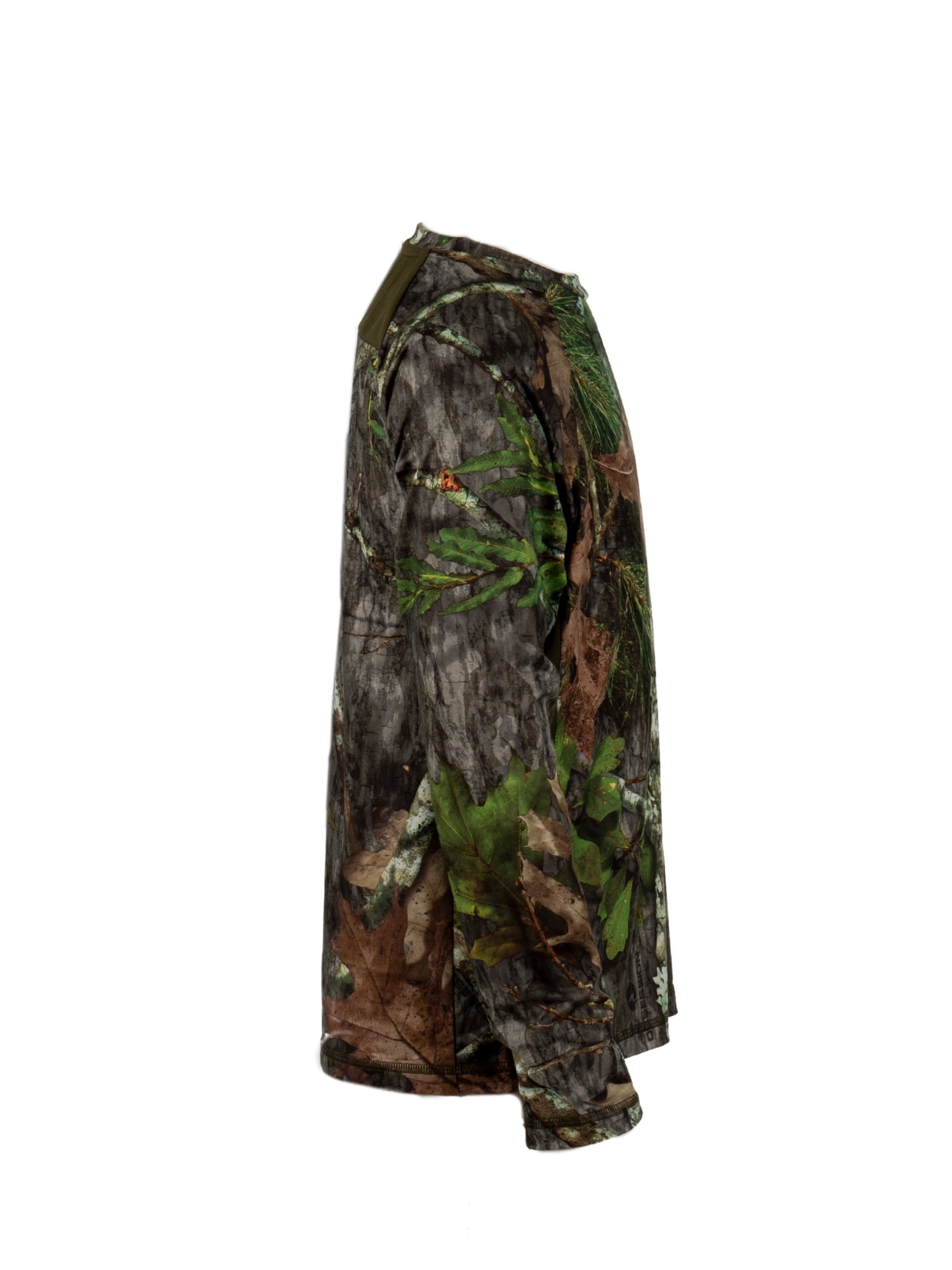Mossy Oak Men's Long Sleeve Half-Zip Turkey Hunting Performance Camo Hoodie Pullover, Sizes S-3XL