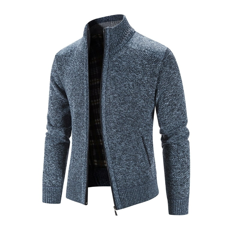 Mens Knitted Long Sleeve Cardigan Sweater Jacket casual Winter Warm Coat  Outwea