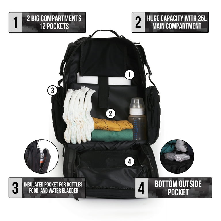 Sager Creek Large Multifunction Military Backpack Tactical Dad