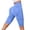 Blue, variant on Kingdiese Womens Seamless Yoga Shorts Control High Waist Fitness Shorts Lifting Workout Bottoms Yoga Shorts Women Long, Size XXXXL