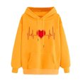 thumbnail image 1 of Sudadera con capucha estampada para mujer Tops de manga larga Bluse Pompotops gfhjh6566, 1 of 6
