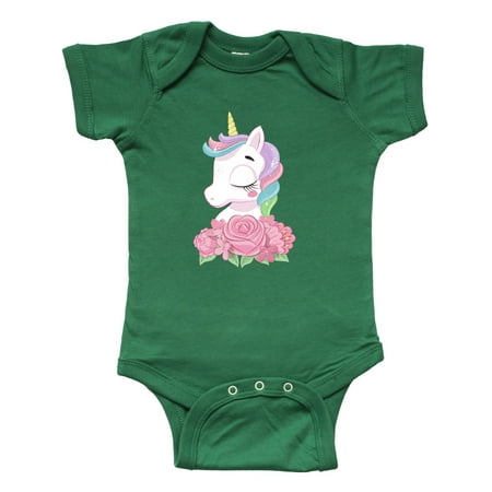 

Inktastic Unicorn Roses Gift Baby Boy or Baby Girl Bodysuit