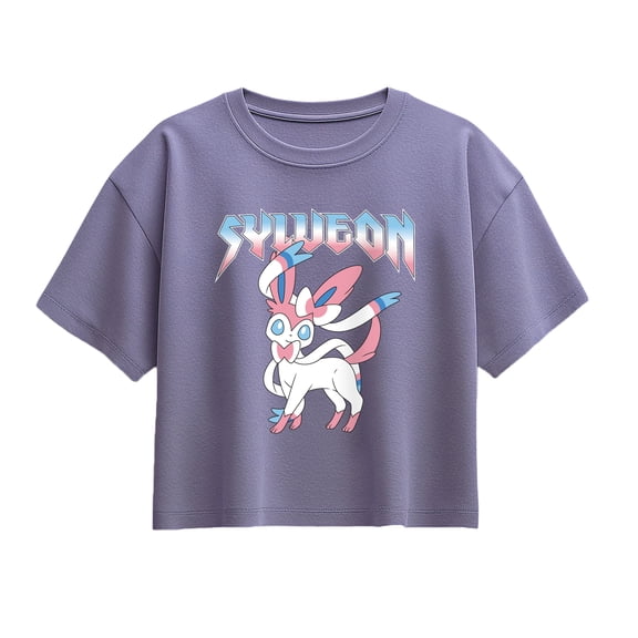 Pokémon - Sylveon Metal - Youth Girls Boxy T-Shirt