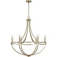 thumbnail image 2 of Capital Lighting - Jordyn - Chandelier 6 Light Aged Brass Metal - in, 2 of 6