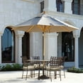 thumbnail image 3 of Aoodor Outdoor Chair Pads, W21'' x D21'' Patio Seat Cushion Set of 2, Fade-Resistant Polyester, Khaki, 3 of 9