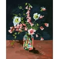 thumbnail image 2 of Wang, Melissa 15x18 White Modern Wood Framed Museum Art Print Titled - Bottle and Flowers I, 2 of 4