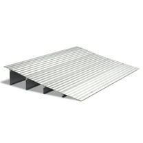 OMECAL 4" Rise Threshold Ramp for Wheelchairs, Aluminum Alloy Entry Ramp for Home Doorways