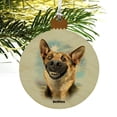 thumbnail image 4 of German Shepherd Dog Selfie Wood Christmas Tree Holiday Ornament, 4 of 7