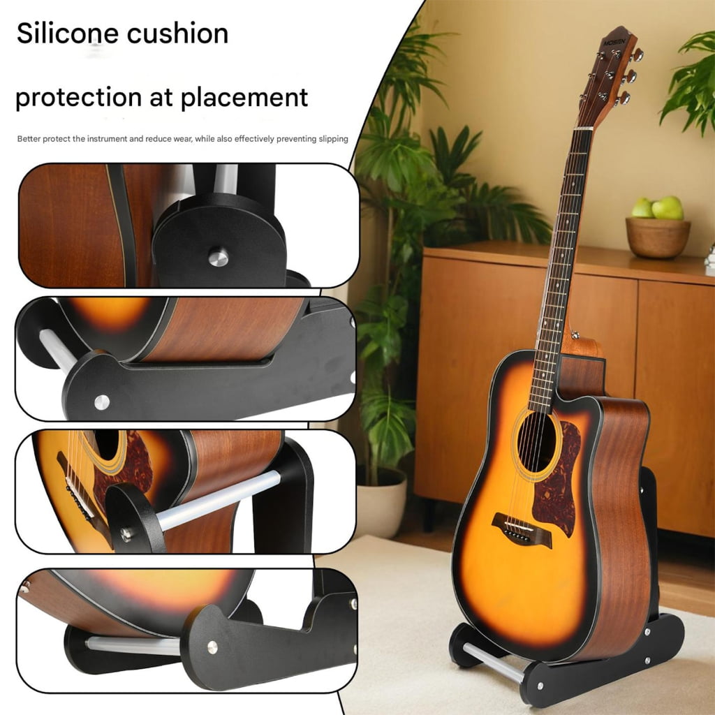 Zeiwohndc Light Weight String Instrument Holder Portable Nonslip Guitar Display Rack
