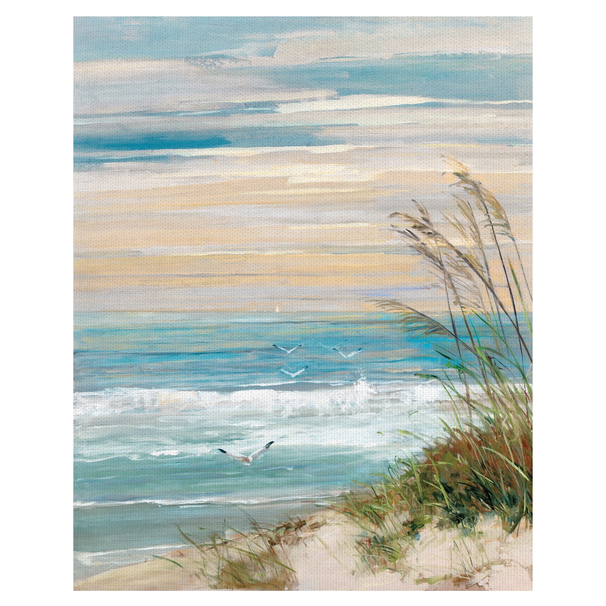 Framed Wall Art Set of 6 California Coastal Beach Prints. 24x36