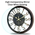 thumbnail image 6 of Vaupan Non-Ticking Silent Wall Clocks 12 inch Battery Operated Quartz Vintage Decor Clock, 3D Numeral Round Wall Clock Easy to Read for Rustic Farmhouse Living Room Home Office School (Bronze), 6 of 7