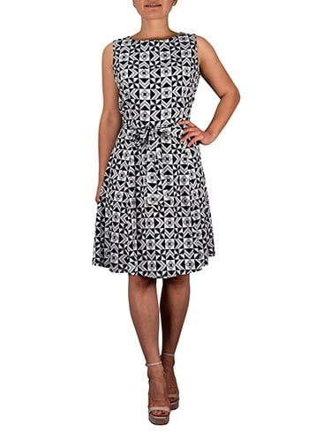 black and white office dress