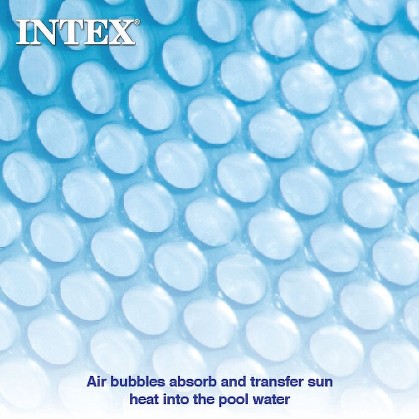 Intex 18 Foot Round Easy Set Blue Solar Cover for Swimming Pools Pool Cover Only
