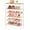 White & Log, variant on 5 Tier Shoe Rack Organizer for 16-20 Pairs of Shoes, Metal Mesh Shoe Shelf for Closet, Industrial Shoe Rack for Entryway Shoe Storage with X Shape Fixed Frame, Rustic Brown & Black