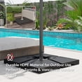 thumbnail image 4 of CoSoTower 4 Pcs Support de Poids de Base, Support de Parasol Déporté Carré Robuste Base Lestée, Total 264Lbs Sable/ 176Lbs Eau Rempli, 4 of 7
