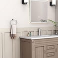 thumbnail image 2 of Angle Simple Towel Ring, Stainless Steel Swivel Hand Towel Holder Rack Hanger for Bathroom Kitchen Wall, Chrome, 2 of 8