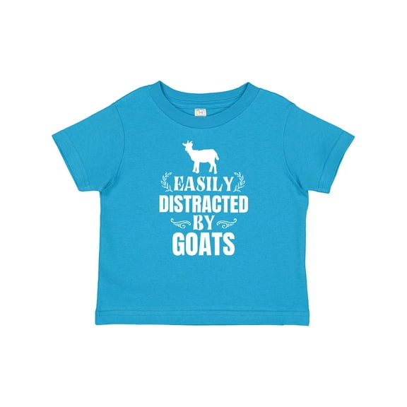 Inktastic Easily Distracted by Goats Boys or Girls Baby T-Shirt