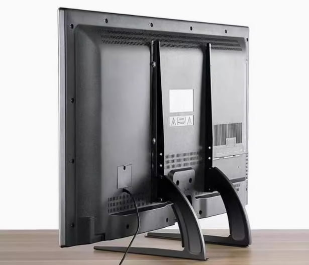 Holytech Universal Table Top TV Stand for Most 37 to 55 inch LCD LED Plasma Flat Screen TVs, TV Base Height Adjustable Leg Stand Holds up to 100lbs