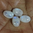 thumbnail image 2 of 16.20Cts Natural White Rainbow Moonstone Oval Cabochon 4pcs Gemstone Lot, 2 of 2