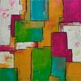 thumbnail image 2 of Puzzling by Evan Stuart Marshall 18 x 18 Print On Canvas/Fabric Pink, 2 of 5