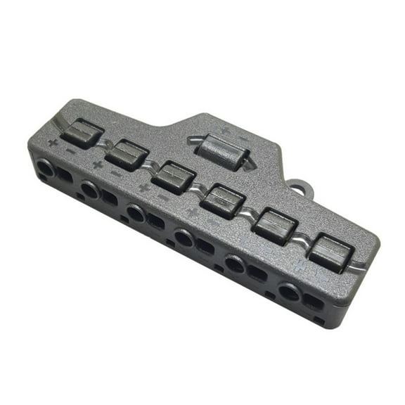 Hukai Low Voltages Wire Splitter 1 Input 6 Output LED Lighting Wire Connector Block for LED